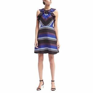 Banana Republic 100% Silk Ruffle Dress 10 / 12